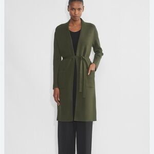 NWT Aritzia Babaton Fen green belted cardigan sweater XS